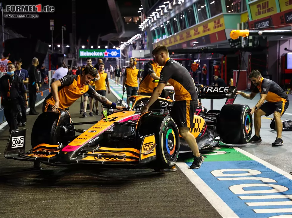 Nur der McLaren von Lando Norris wird in Singapur auf dem aktuellen Stand sein Foto zur News: Nur der McLaren von Lando Norris wird in Singapur auf dem aktuellen Stand sein