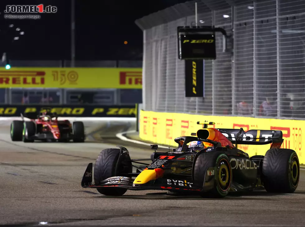 Foto zur News: Sergio Perez, Charles Leclerc