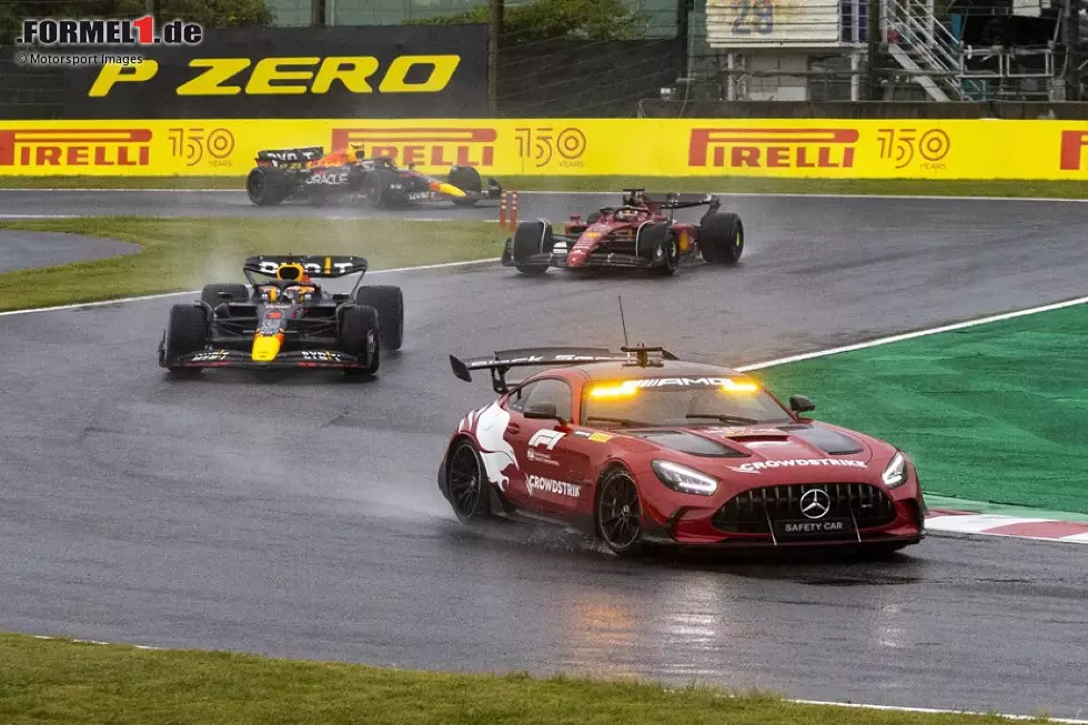 Foto zur News: Max Verstappen, Charles Leclerc, Sergio Perez