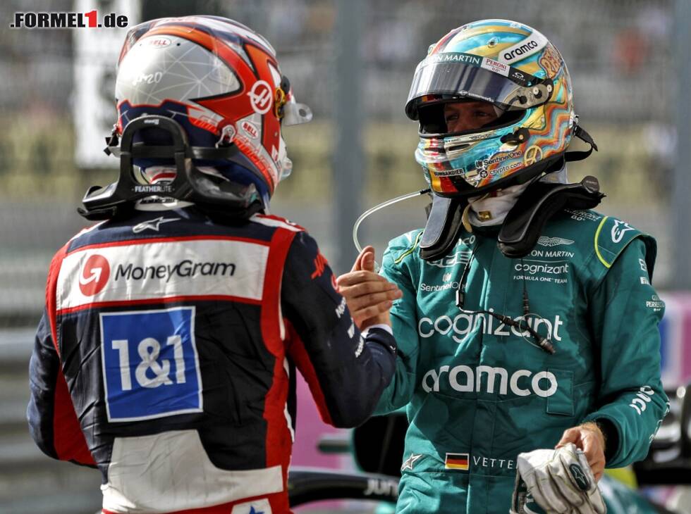 Foto zur News: Kevin Magnussen, Sebastian Vettel
