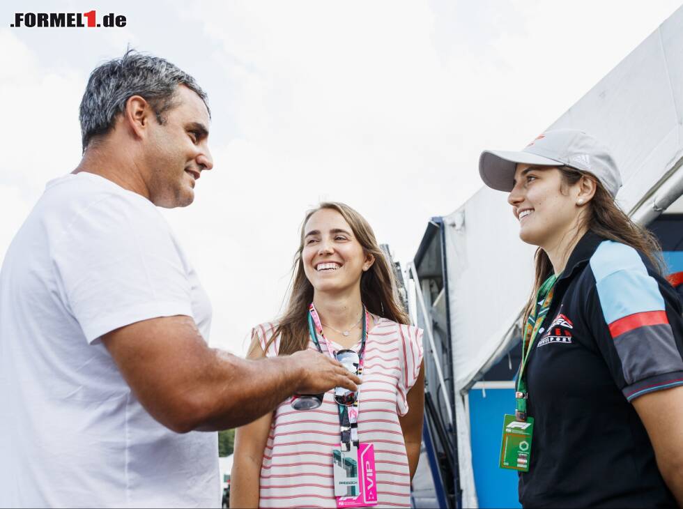 Foto zur News: Juan Pablo Montoya mit Paula und Tatiana Calderon