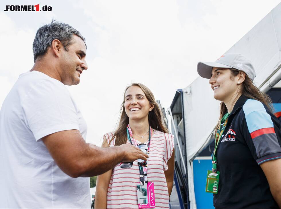 Juan Pablo Montoya mit Paula und Tatiana Calderon Foto zur News: Juan Pablo Montoya mit Paula und Tatiana Calderon