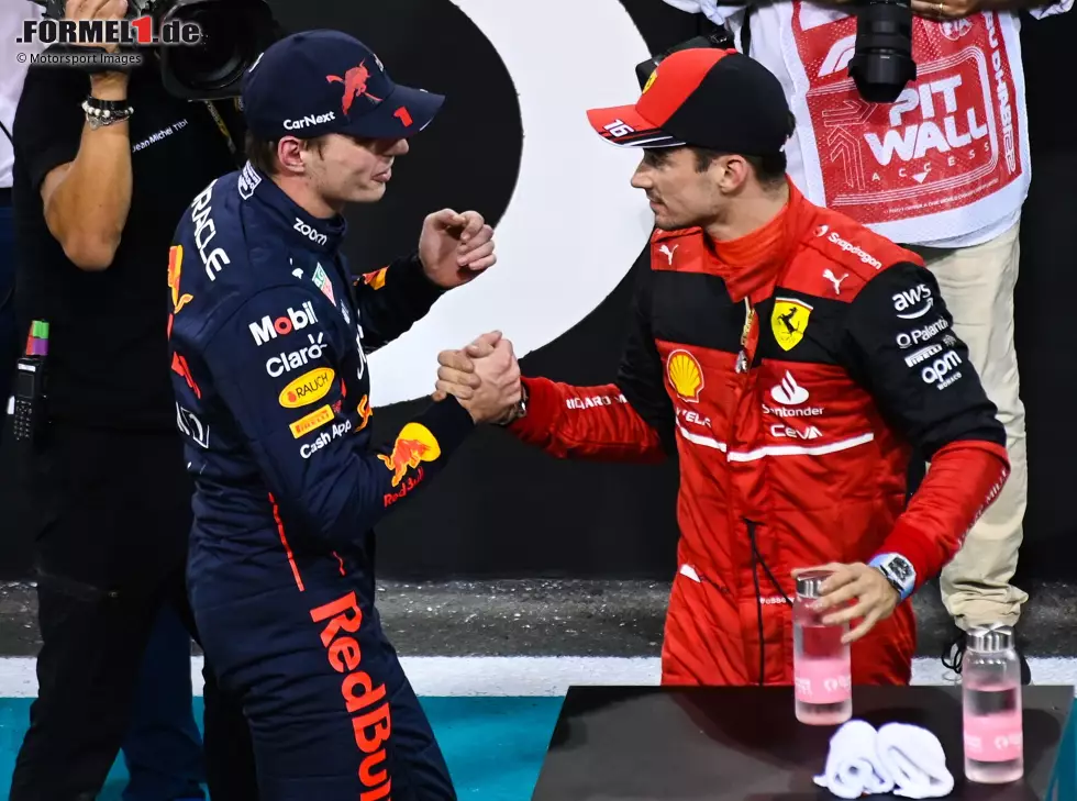 Max Verstappen, Charles Leclerc Foto zur News: Max Verstappen, Charles Leclerc
