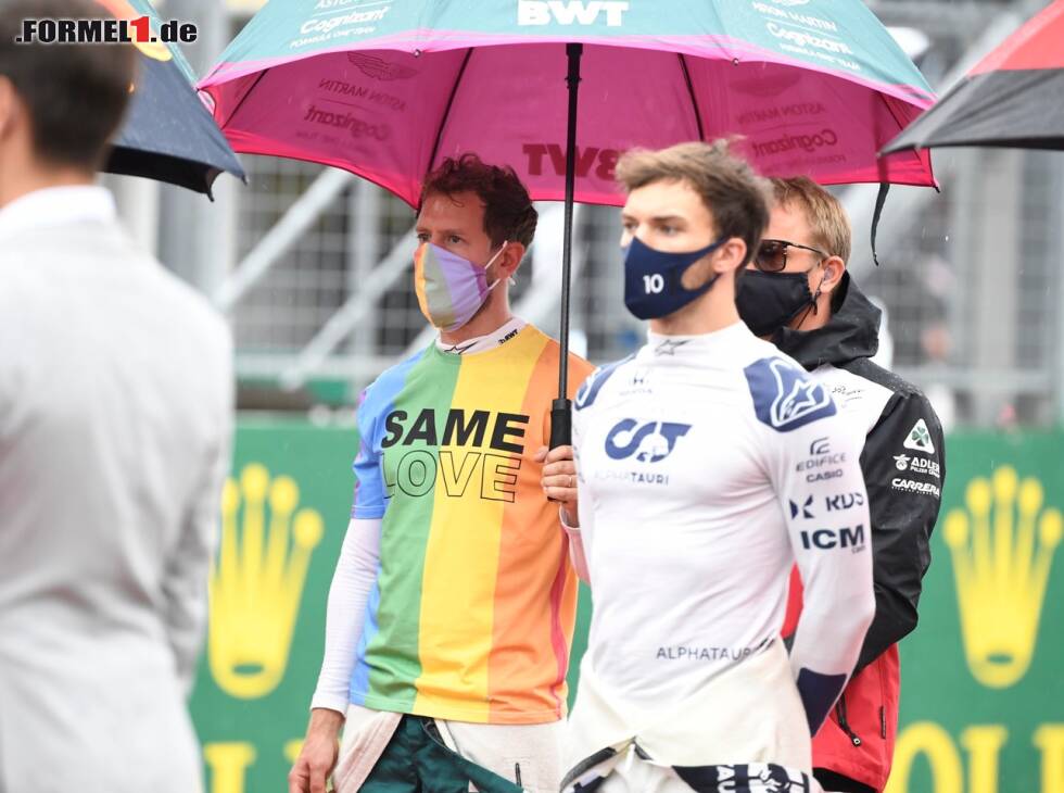 Foto zur News: Sebastian Vettel, Pierre Gasly