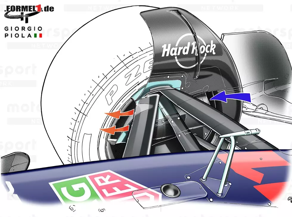 Die Bremsen am Red Bull RB18 Foto zur News: Die Bremsen am Red Bull RB18