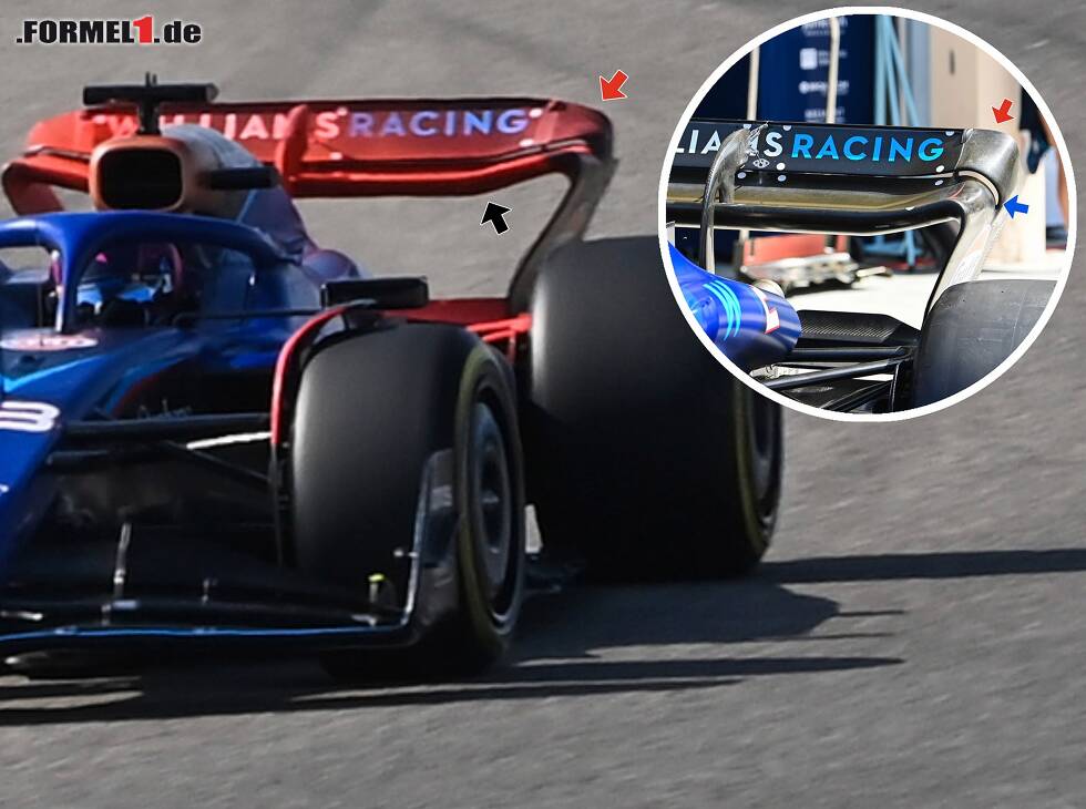 Williams verfeinert sein Heckflügel-Design im Bereich Mid-/Low-Downforce, dem "Sweet Spot" des FW45 Foto zur News: Williams verfeinert sein Heckflügel-Design im Bereich Mid-/Low-Downforce, dem "Sweet Spot" des FW45