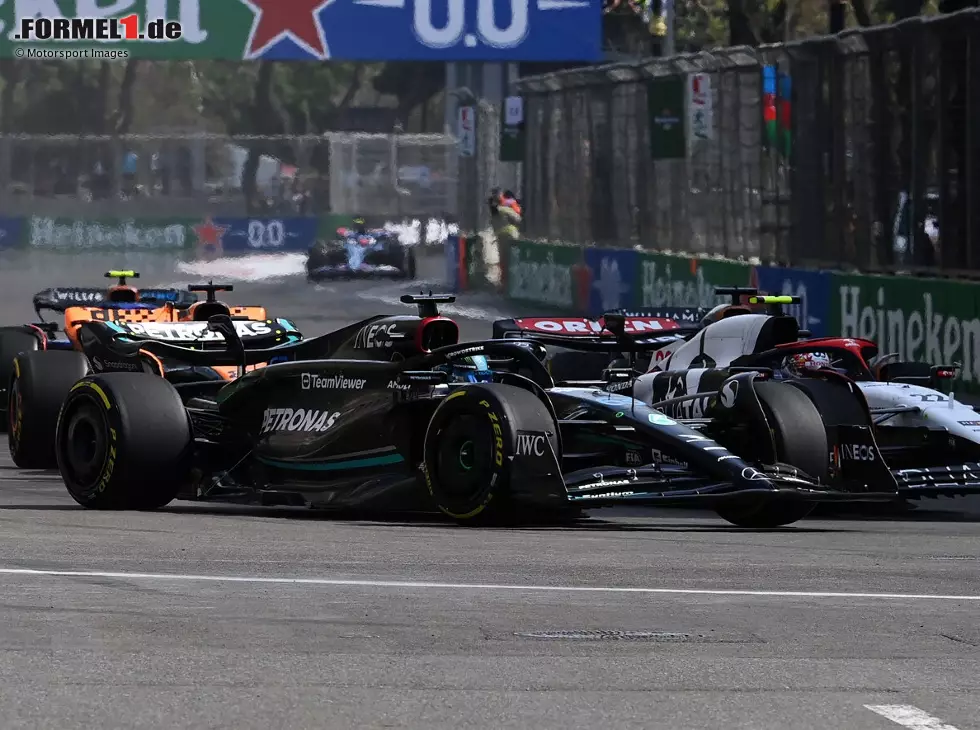 Foto zur News: George Russell beim Formel-1-Rennen in Baku 2023
