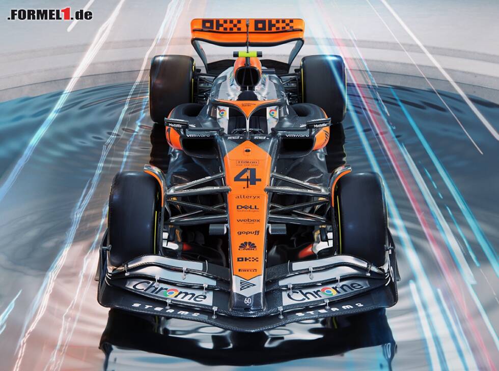 Foto zur News: McLaren MCL60 im Chromdesign