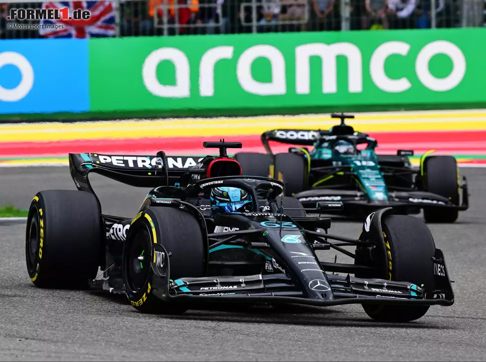 Foto zur News: George Russell, Lance Stroll
