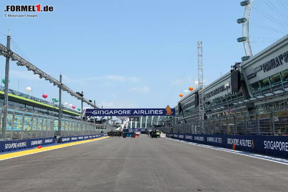 Formel-1-Strecke in Singapur Foto zur News: Formel-1-Strecke in Singapur