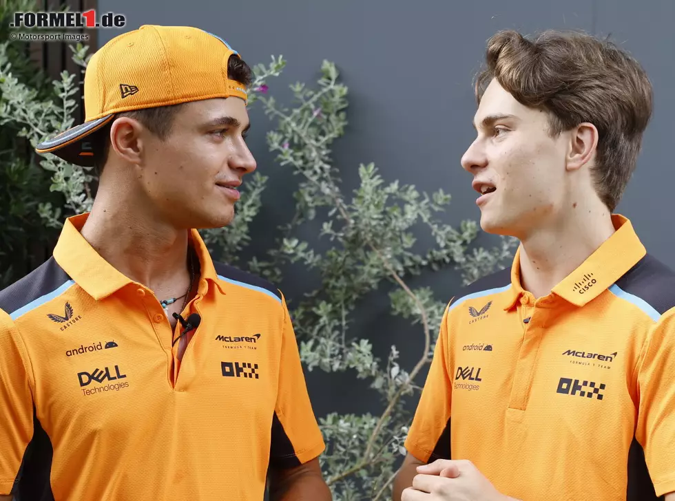 Foto zur News: Oscar Piastri, Lando Norris