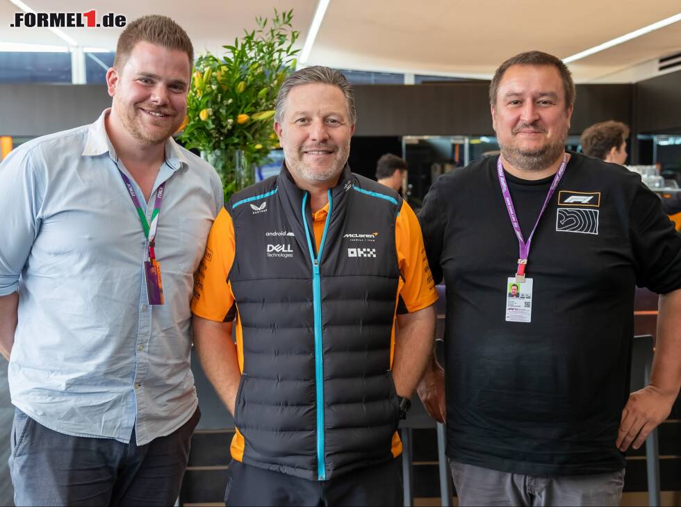 Foto zur News: Kevin Scheuren, Zak Brown und Christian Nimmervoll