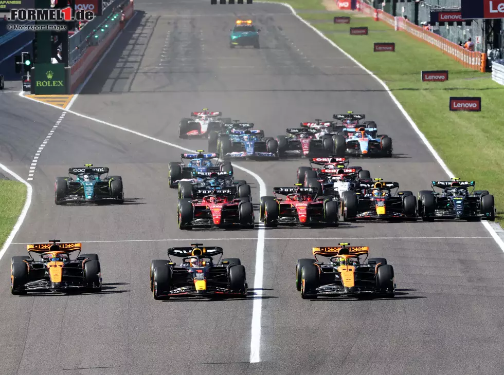 Max Verstappen, Lando Norris, Oscar Piastri, Carlos Sainz, Charles Leclerc, Sergio Perez, Lewis Hamilton Foto zur News: Max Verstappen, Lando Norris, Oscar Piastri, Carlos Sainz, Charles Leclerc, Sergio Perez, Lewis Hamilton