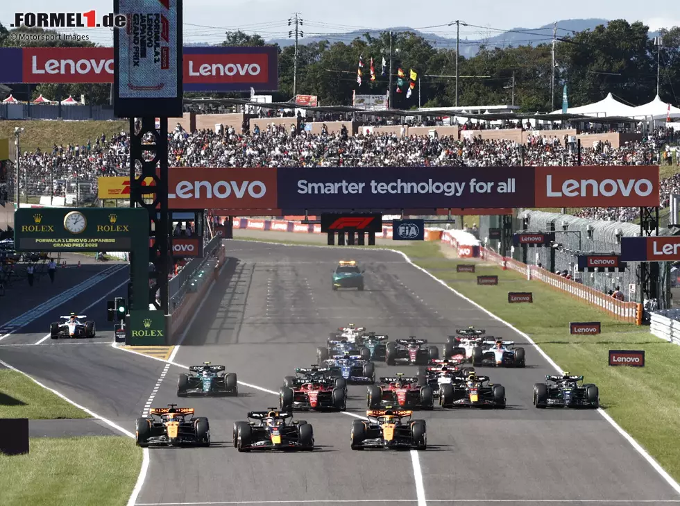 Max Verstappen, Lando Norris, Oscar Piastri, Charles Leclerc, Carlos Sainz Foto zur News: Max Verstappen, Lando Norris, Oscar Piastri, Charles Leclerc, Carlos Sainz