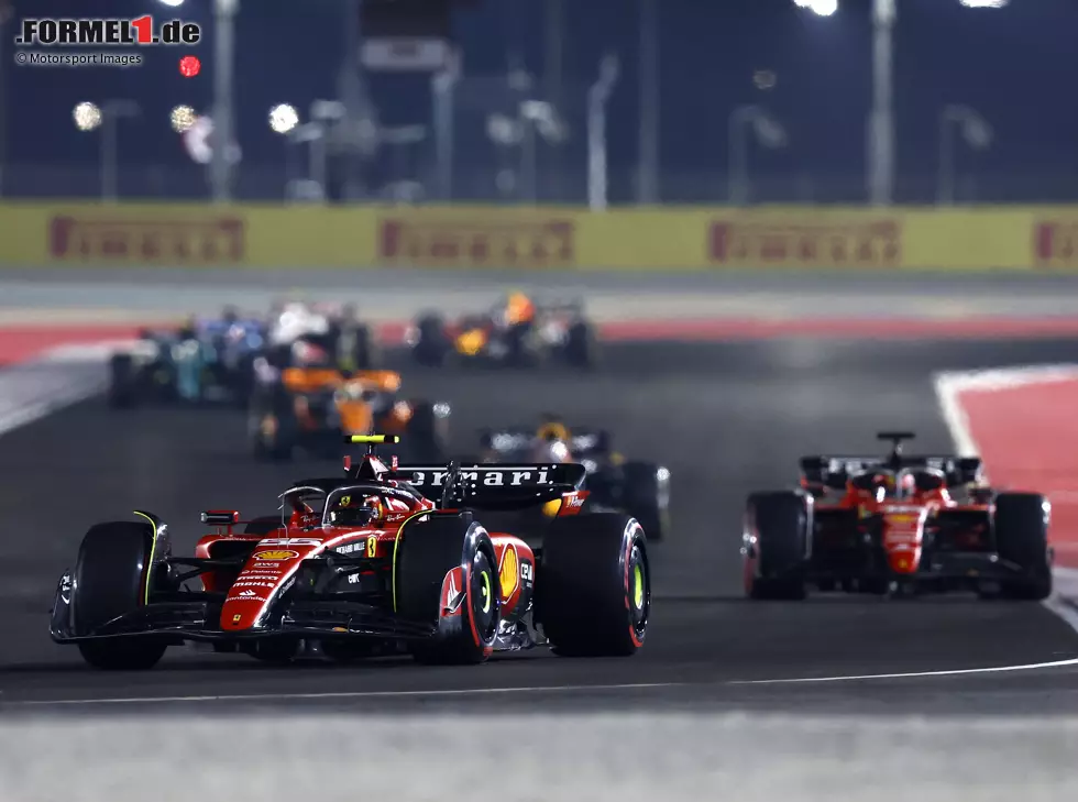 Foto zur News: Carlos Sainz, Charles Leclerc