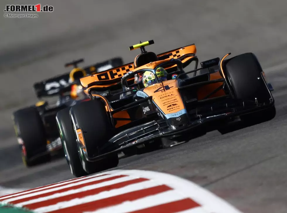 Lando Norris und Max Verstappen beim Formel-1-Rennen in Austin 2023 Foto zur News: Lando Norris und Max Verstappen beim Formel-1-Rennen in Austin 2023
