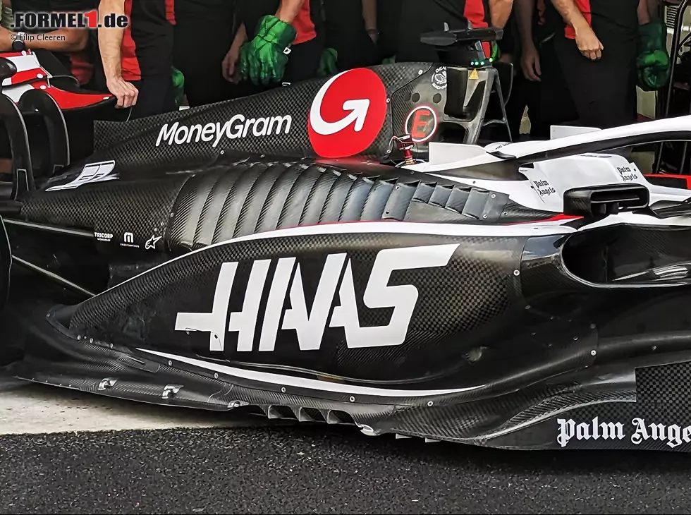 Foto zur News: Haas VF-23 vor dem Formel-1-Rennen in Mexiko 2023