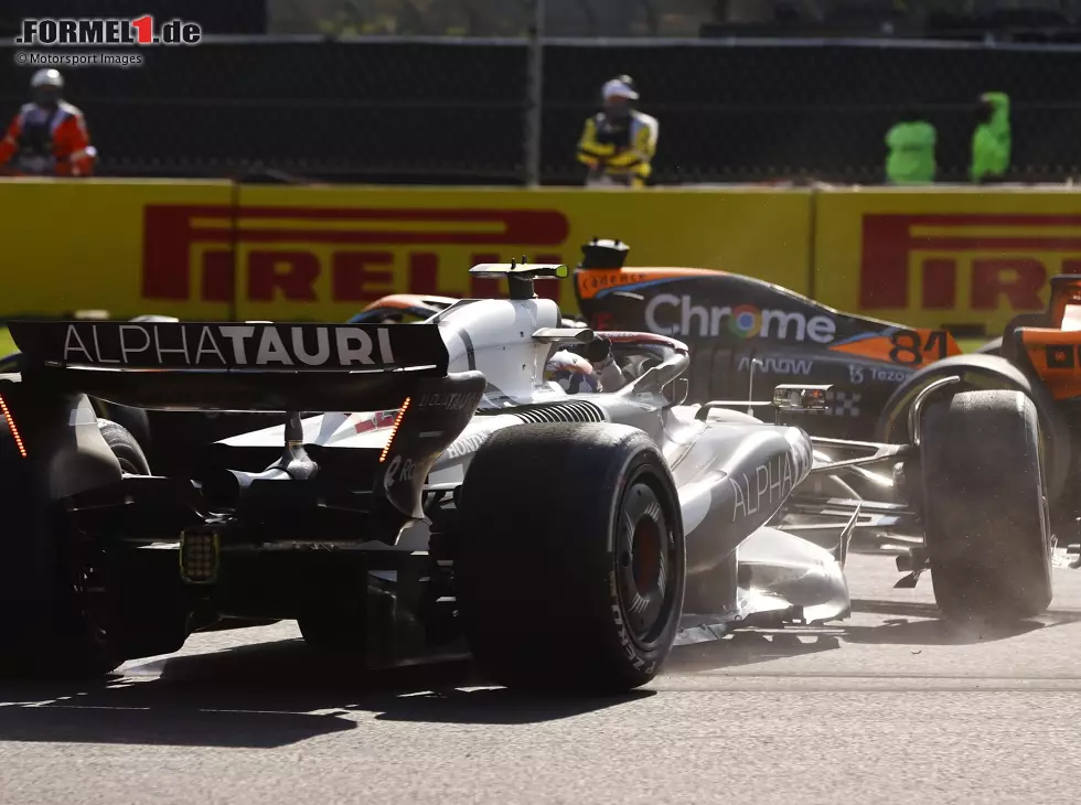 Der Unfall von Oscar Piastri und Yuki Tsunoda beim Formel-1-Rennen in Mexiko 2023 Foto zur News: Der Unfall von Oscar Piastri und Yuki Tsunoda beim Formel-1-Rennen in Mexiko 2023