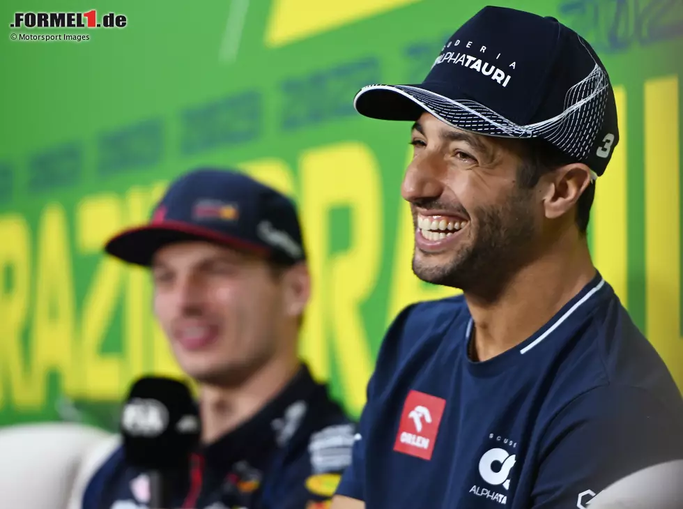 Foto zur News: Max Verstappen, Daniel Ricciardo
