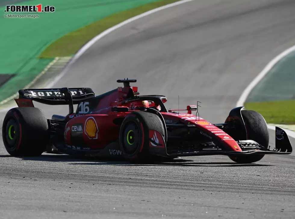 Charles Leclerc beim Formel-1-Rennen in Brasilien 2023 Foto zur News: Charles Leclerc beim Formel-1-Rennen in Brasilien 2023