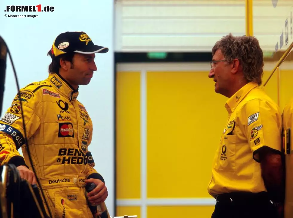 Foto zur News: Heinz-Harald Frentzen und Eddie Jordan