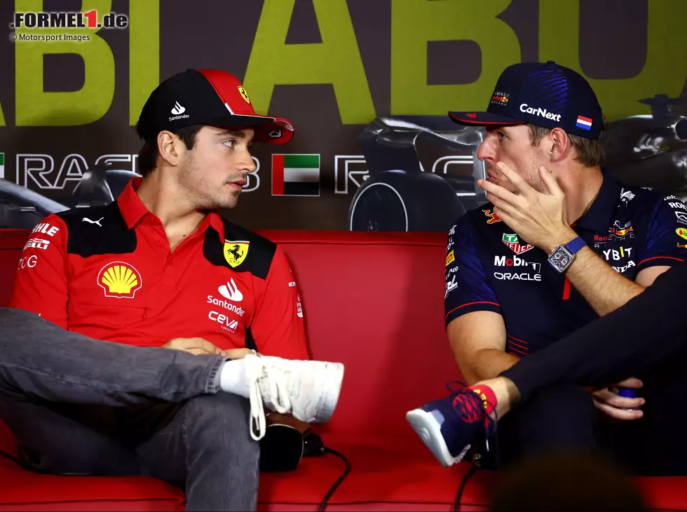 Charles Leclerc, Max Verstappen Foto zur News: Charles Leclerc, Max Verstappen
