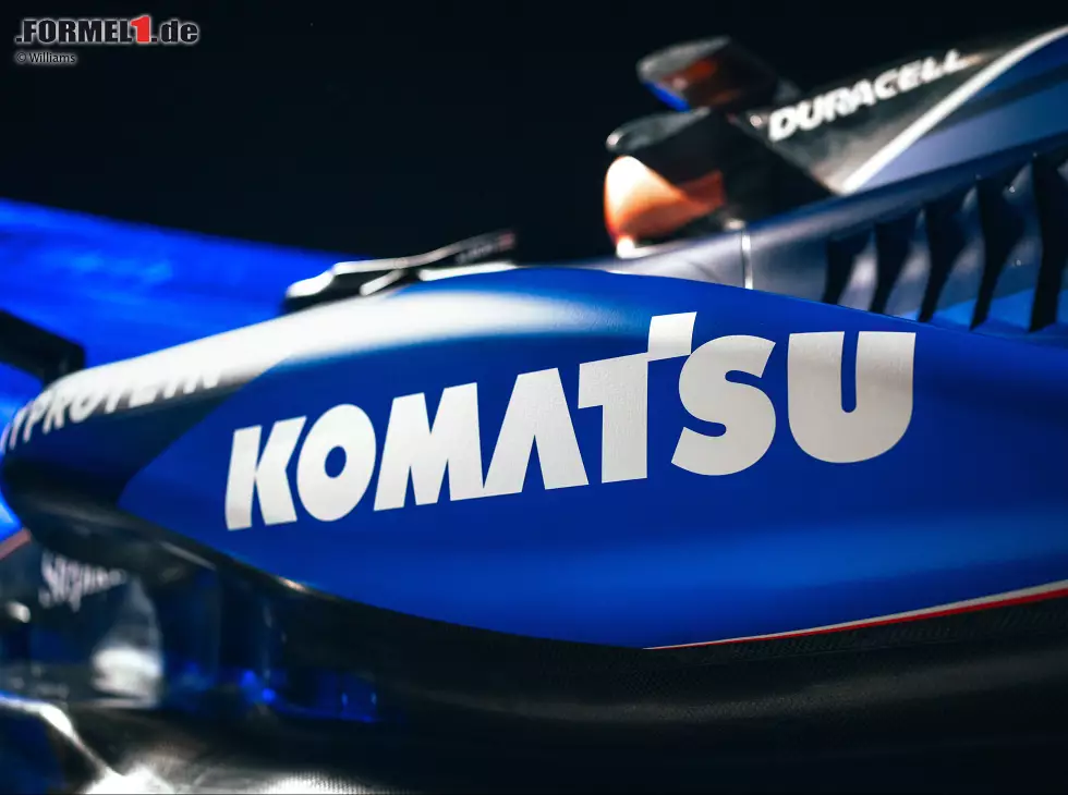 Foto zur News: Williams FW46 mit Sponsorenlogo von Komatsu