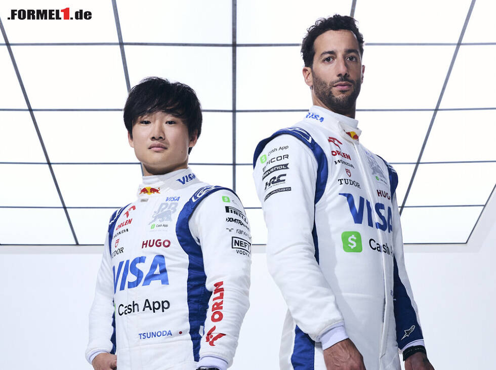 Foto zur News: Yuki Tsunoda, Daniel Ricciardo