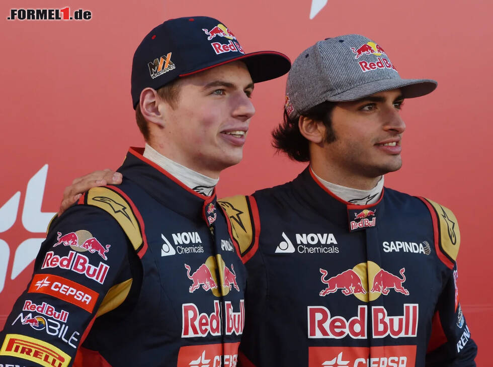 Foto zur News: Carlos Sainz, Max Verstappen
