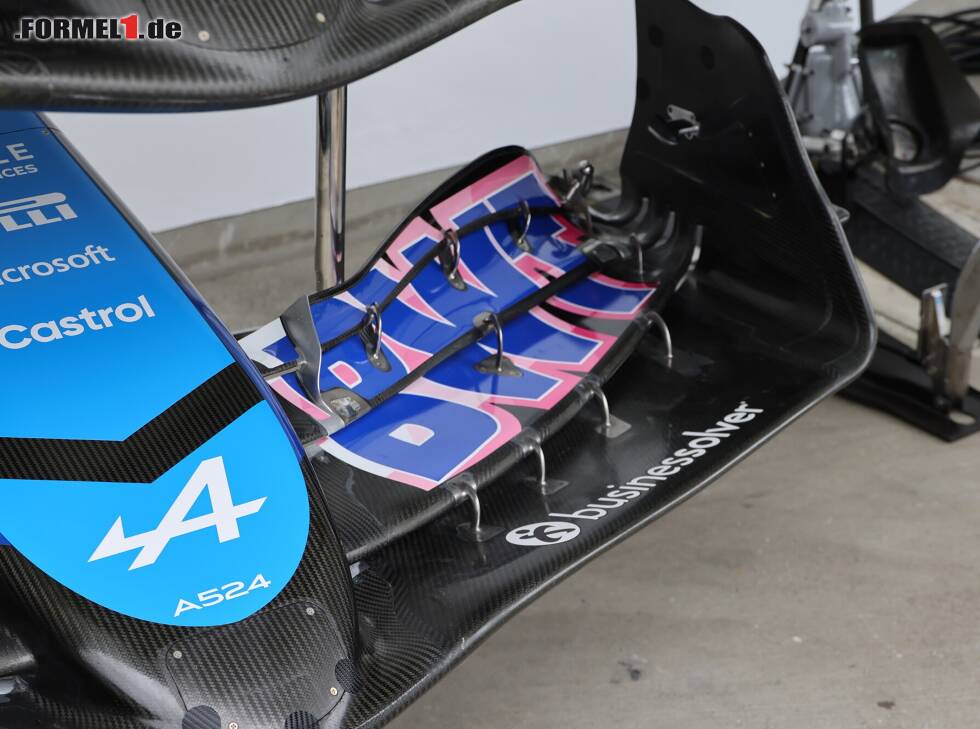 Foto zur News: Frontflügel am Alpine A524 beim Formel-1-Rennen in Japan 2024