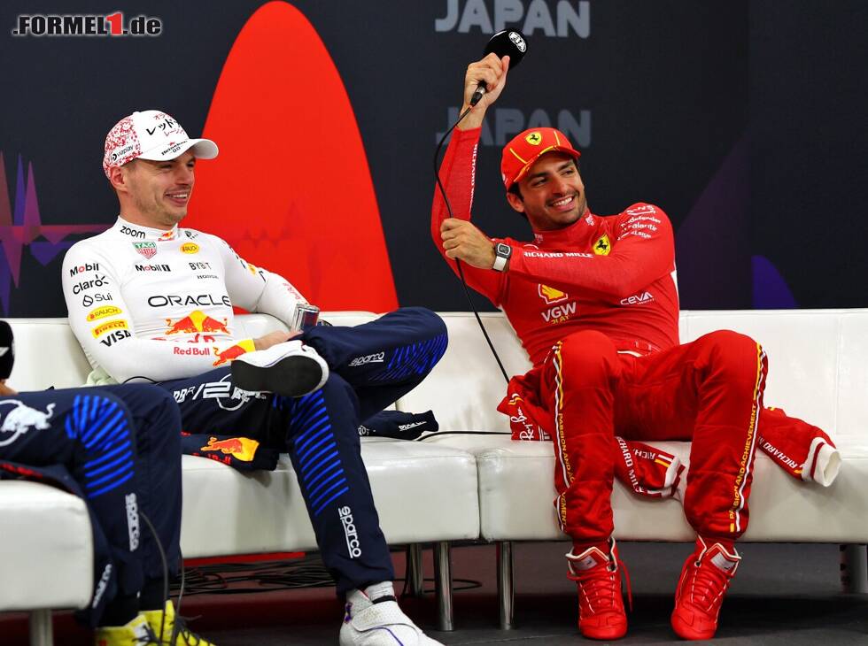 Foto zur News: Bisher die zwei Fahrer der Saison: Max Verstappen und Carlos Sainz