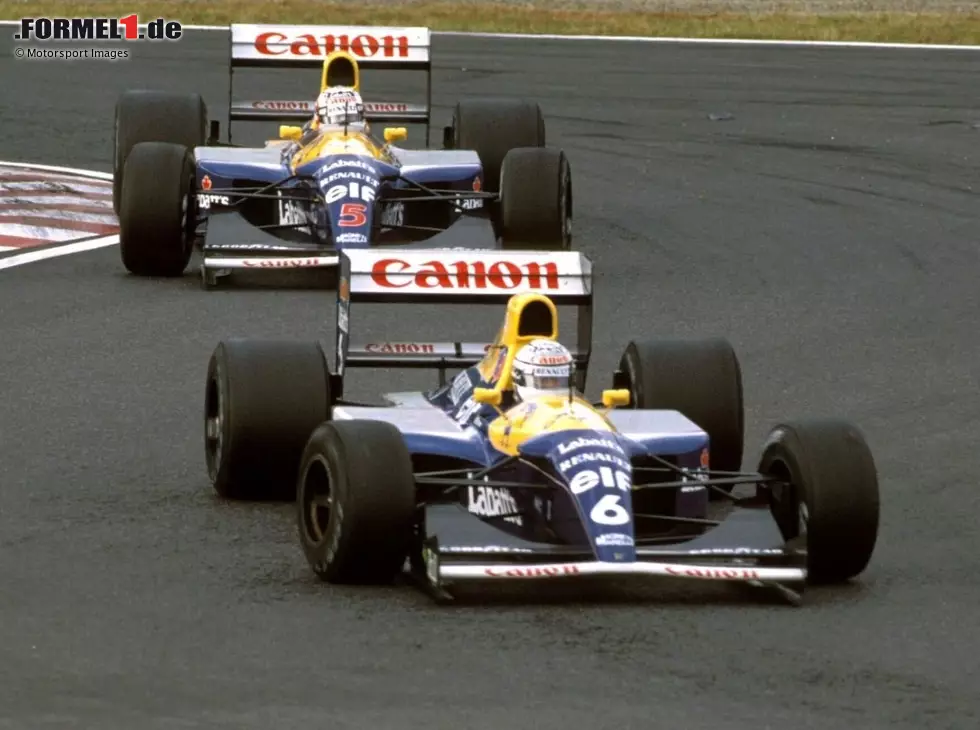 Riccardo Patrese, Nigel Mansell Foto zur News: Riccardo Patrese, Nigel Mansell