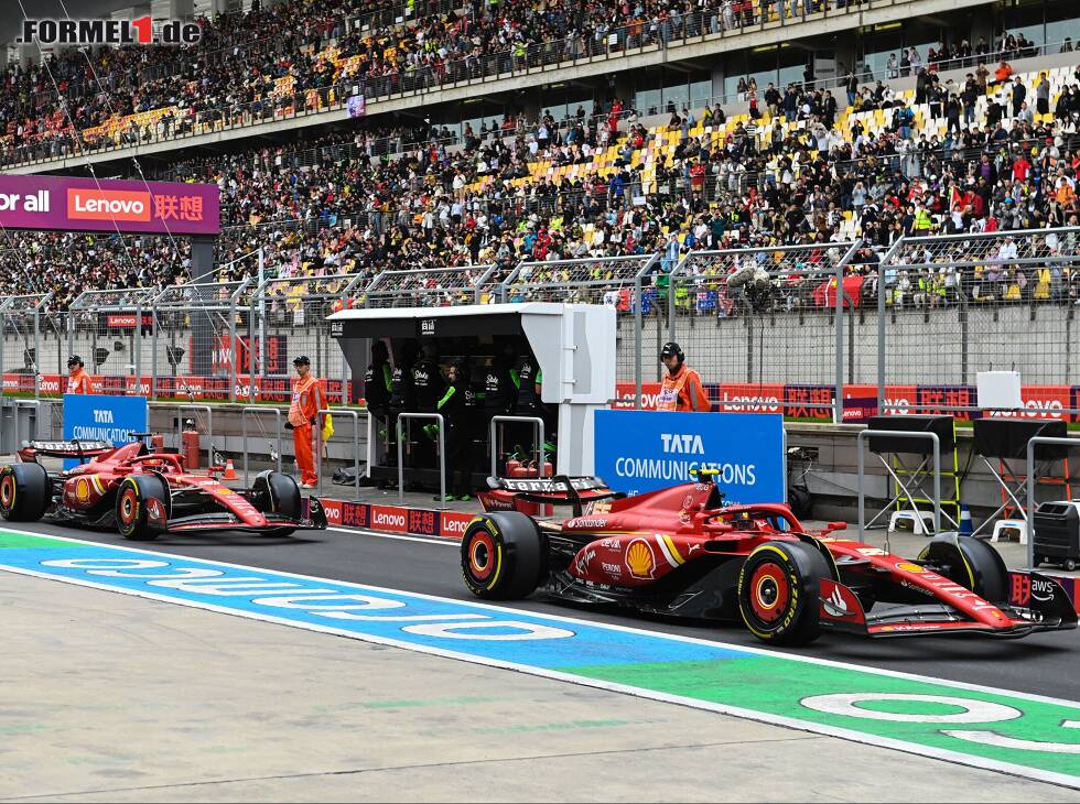 Foto zur News: Das lange Warten in der Boxengasse zahlte sich für Ferrari nicht aus