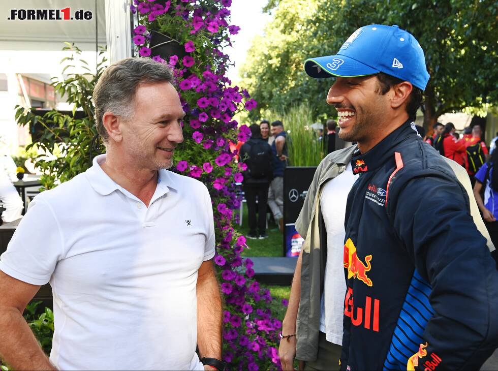 Foto zur News: Christian Horner will erstmal noch an Daniel Ricciardo festhalten