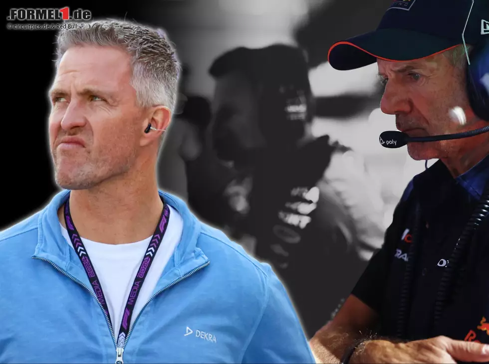 Foto zur News: Ralf Schumacher und Adrian Newey (Fotomontage)