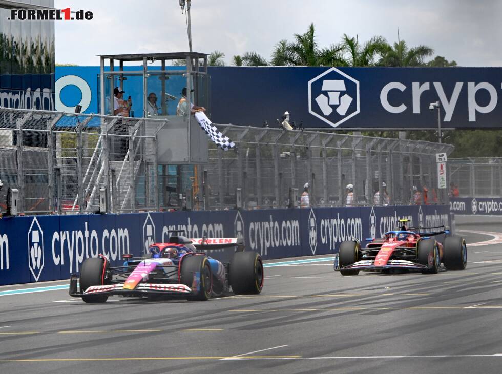 Foto zur News: Spannend bis zur Zielflagge: Miami bringt Ricciardo die ersten Punkte 2024