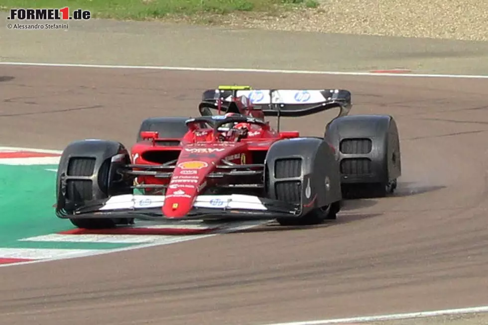 Foto zur News: Ferrari-Testfahrten mit verkleideten Regenreifen in Fiorano 2024