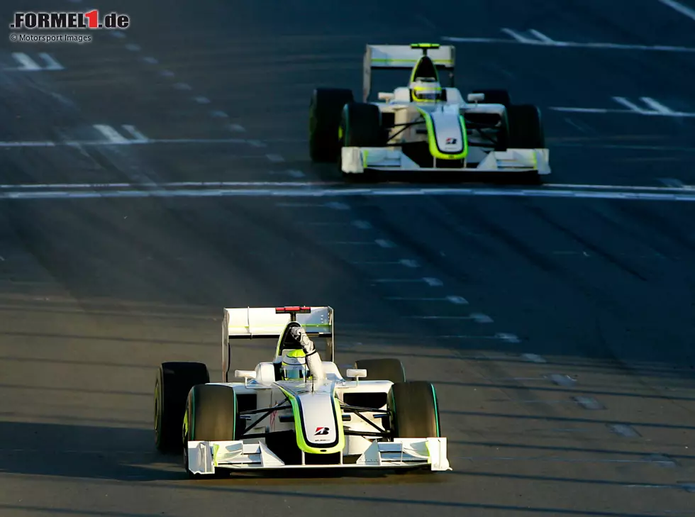 Foto zur News: Jenson Button, Rubens Barrichello