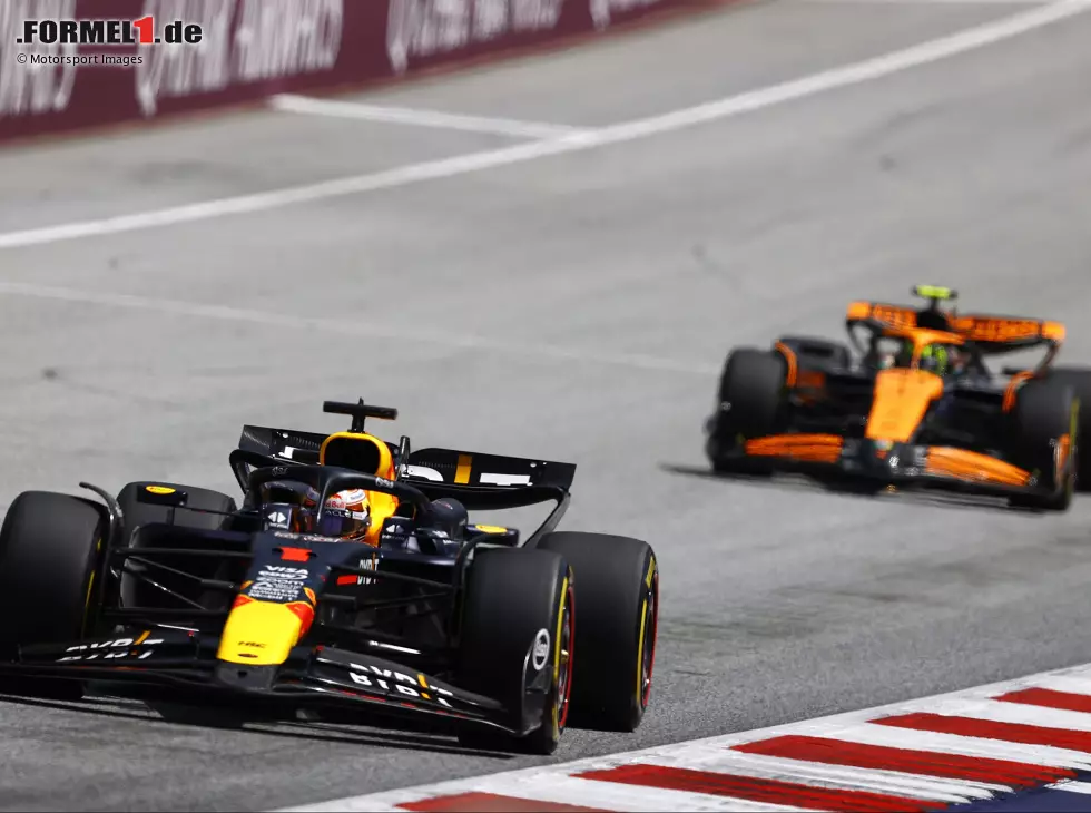 Max Verstappen, Lando Norris Foto zur News: Max Verstappen, Lando Norris