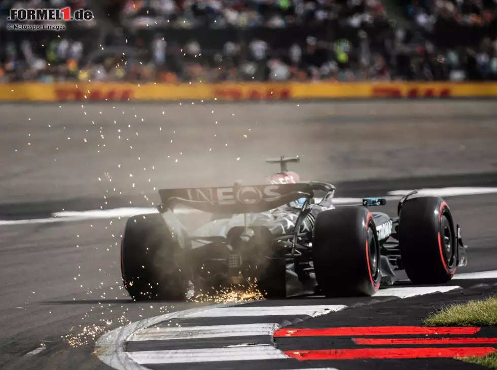 Foto zur News: George Russell (Mercedes W15) beim Formel-1-Rennen in Silverstone 2024