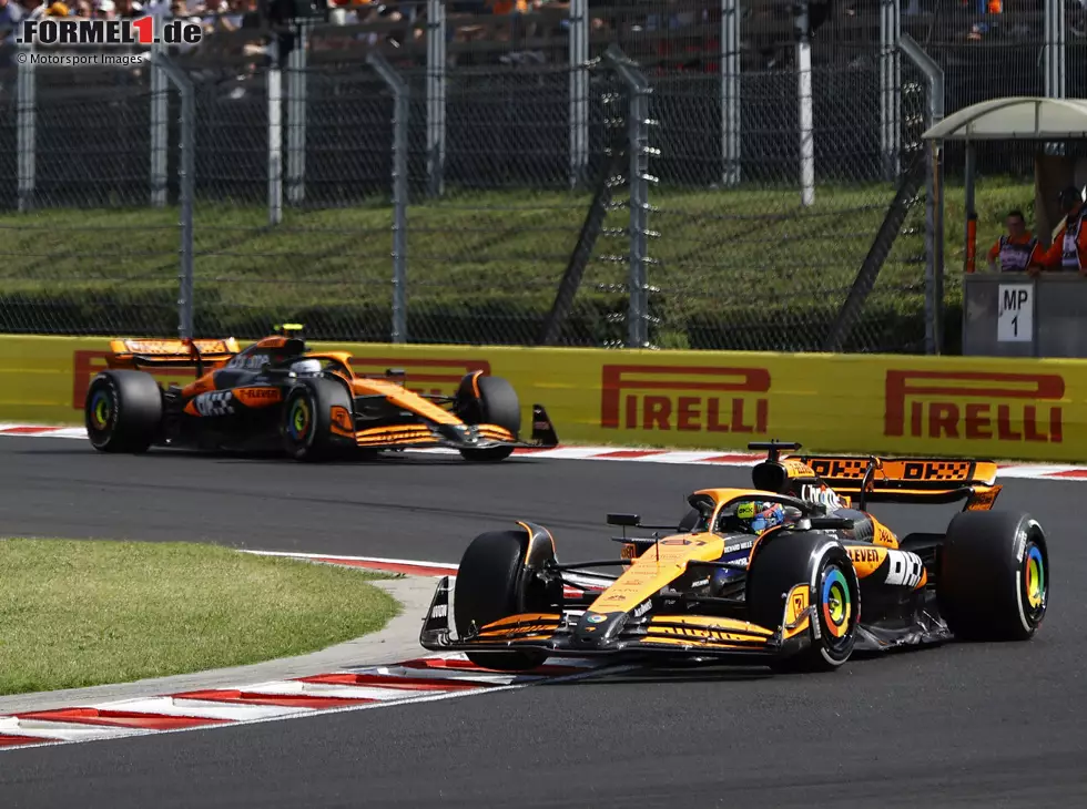 Foto zur News: Oscar Piastri, Lando Norris
