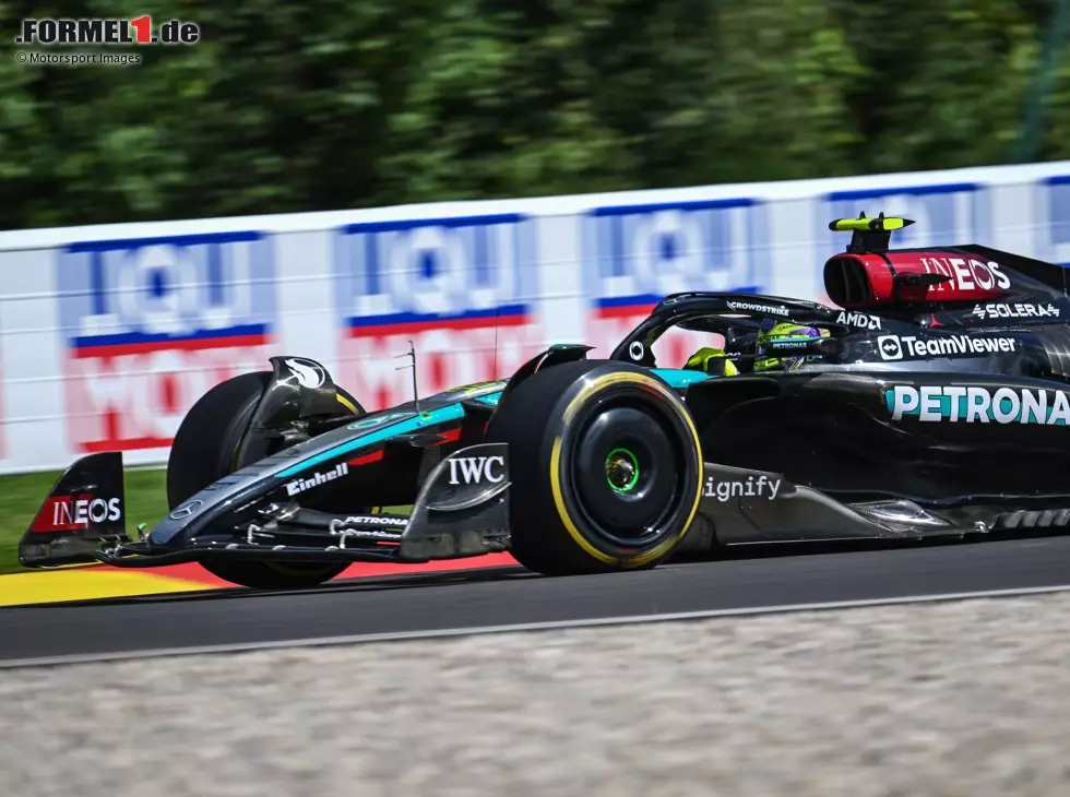Lewis Hamilton im Mercedes W15 beim Formel-1-Rennen in Belgien 2024 Foto zur News: Lewis Hamilton im Mercedes W15 beim Formel-1-Rennen in Belgien 2024