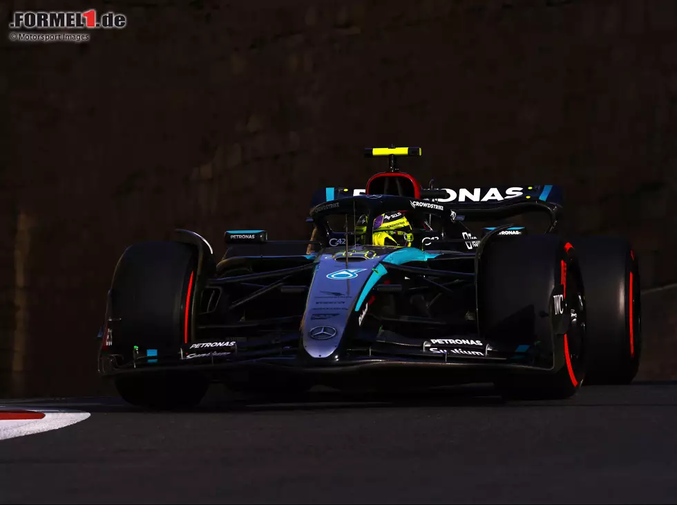 Foto zur News: Lewis Hamilton (Mercedes) beim Formel-1-Rennen in Baku 2024