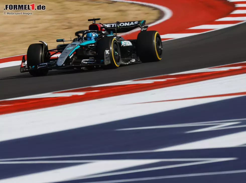 Foto zur News: George Russell (Mercedes W15) beim Formel-1-Rennen in Austin 2024