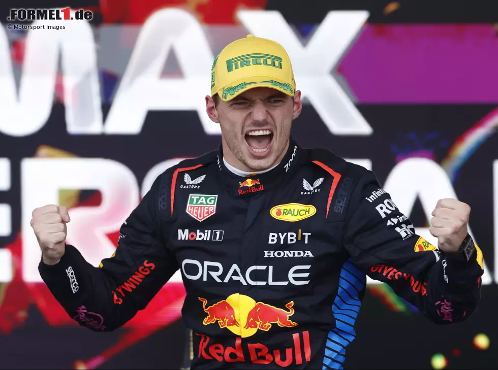 Foto zur News: Max Verstappen (Red Bull) siegt beim Formel-1-Rennen in Brasilien 2024