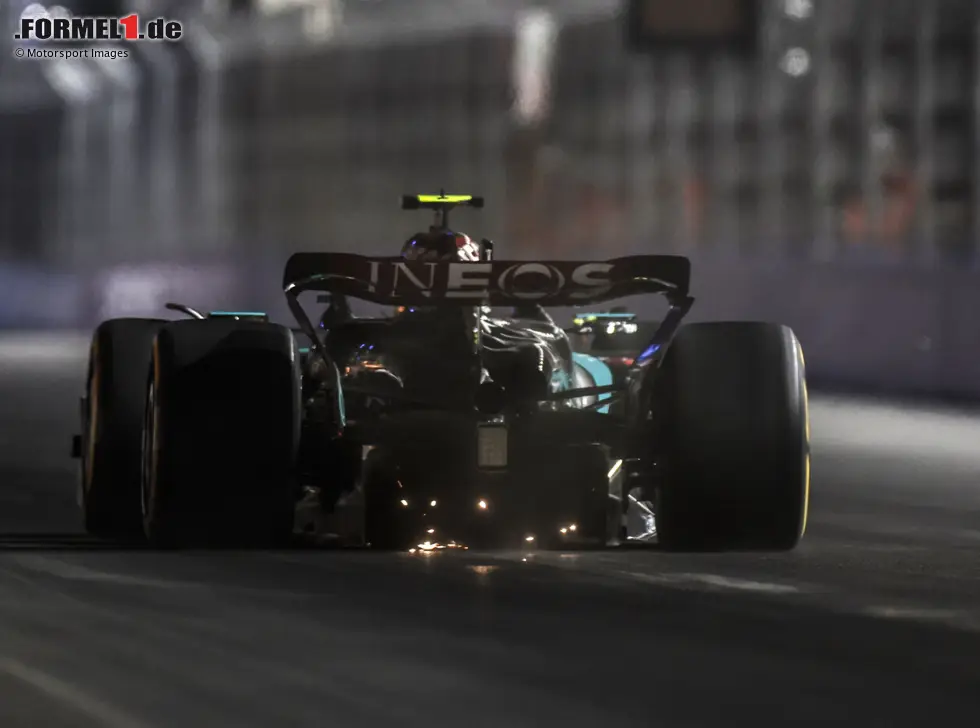Foto zur News: Lewis Hamilton (Mercedes) beim Formel-1-Rennen in Las Vegas