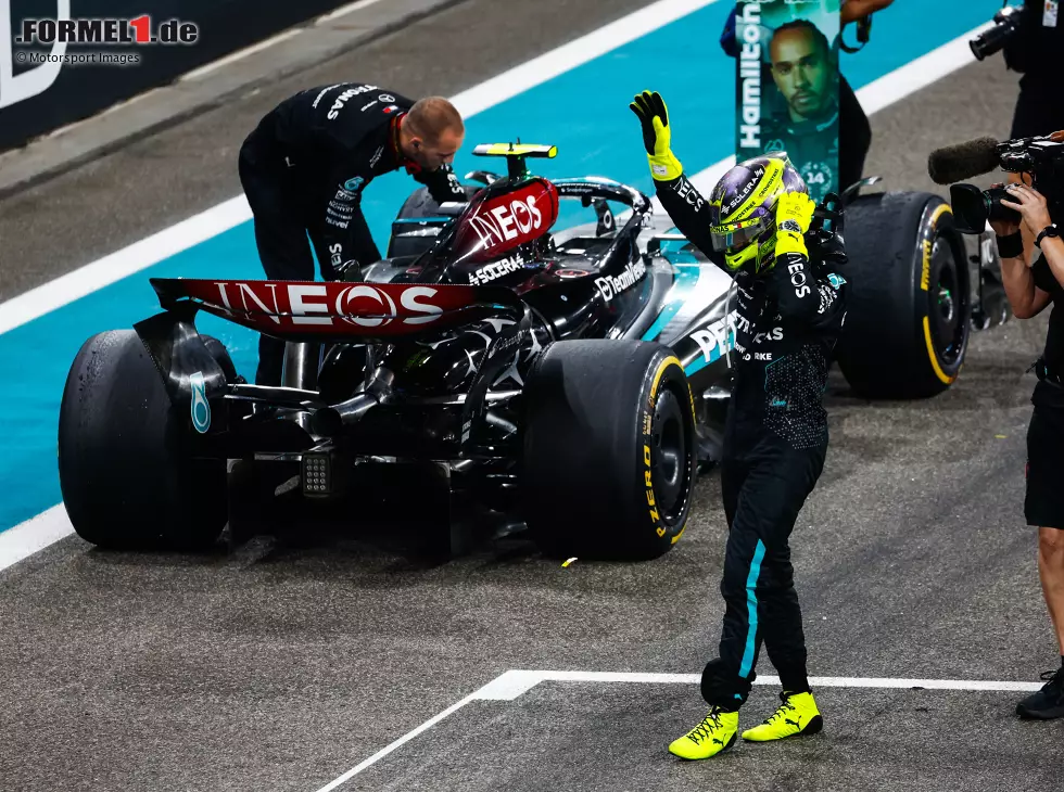 Foto zur News: Lewis Hamilton (Mercedes) beim Formel-1-Rennen in Abu Dhabi 2024
