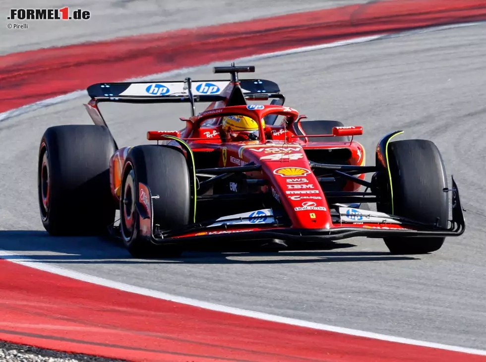 Foto zur News: Lewis Hamilton (Ferrari SF-24) bei Formel-1-Testfahrten in Barcelona 2025