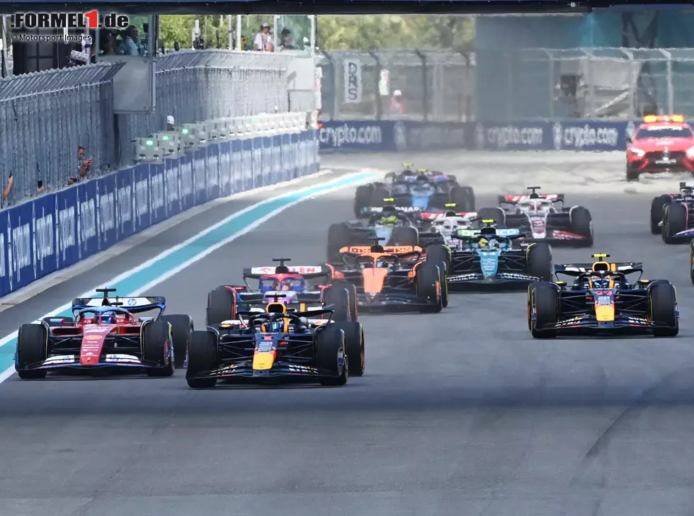 Foto zur News: Max Verstappen, Charles Leclerc, Daniel Ricciardo, Sergio Perez, Carlos Sainz