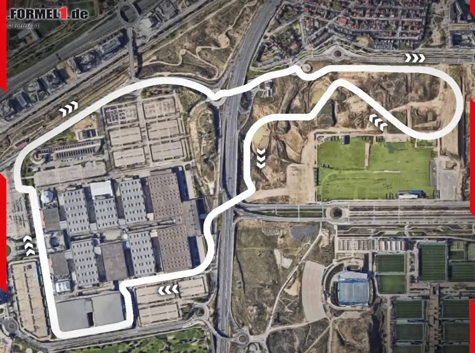 Foto zur News: Layout der neuen Formel-1-Strecke in Madrid